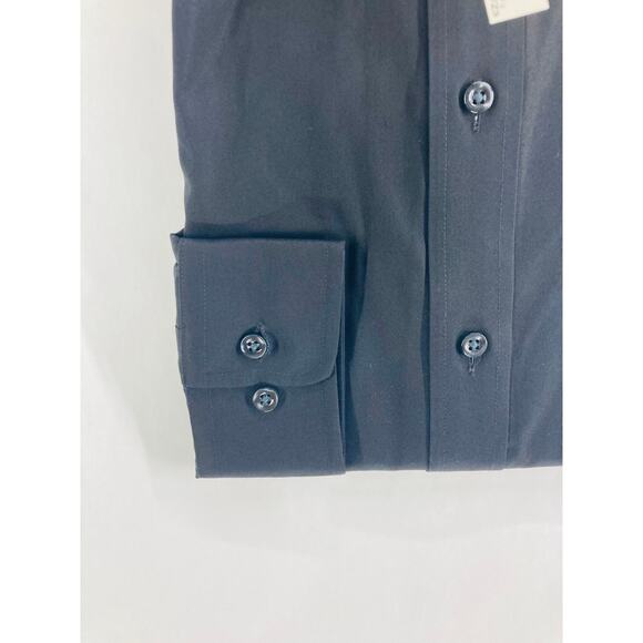 NWT Buttoned Down Black Classic Long Sleeve Button Down Shirt Men's Size 14.5 34 - Picture 3 of 6